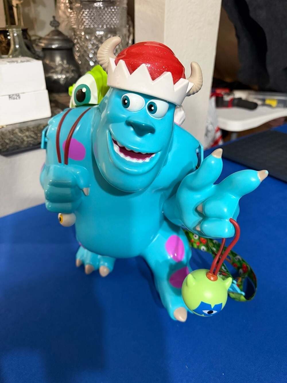Disney Parks Santa Sully Monsters Inc Popcorn Bucket